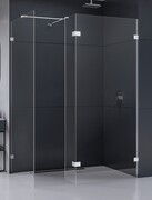 New Trendy Eventa kabina walk-in 120x70x200 cm z dodatkową ścianką przejrzyste EXK-4669/EXK-4642