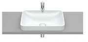 Roca FINECERAMIC umywalka wpuszczana w blat cienkościenna Square 55x37 perłowa A327534630