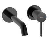 Roca ONA bateria umywalkowa podtynkowa ścienna Titanium Black EVERLUX-PVD A5A359ECN0