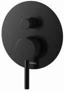 Kohlman Axel Black bateria podtynkowa wannowo-prysznicowa z dwoma wyjściami czarny mat QW210AB __ RABAT W KOSZYKU! __