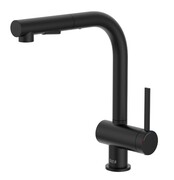 Roca Ona Bateria zlewozmywakowa z wyciągana wylewką Czarny mat A5A851FNB0