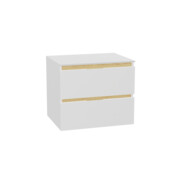 Excellent Tuto 2.0 szafka wisząca front gładki niski 60x50x46,5 cm biały połysk MLEX.2172.K.60.011W.WHWH