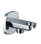 Omnires przyłącze kątowe mosiężne z uchwytem na słuchawkę chrom 8879CR ___ RABAT W KOSZYKU! ___