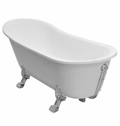 Besco Olaya 160x68cm wanna owalna Retro + nogi złote #WAO-160+ZL