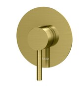 Kohlman Axel Brushed Gold podtynkowa bateria wannowo-prysznicowa z jednym wyjściem złoto szczotkowane QW220AGDB