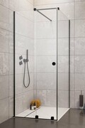 Radaway Furo Black KDJ RH kabina 90x80cm lewa szkło przejrzyste 10104442-54-01LU/10110460-01-01/10113080-01-01