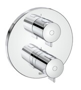 Roca T-500 bateria wanowo-prysznicowa termostatyczna podtynkowa Chrom A5A2K18C00