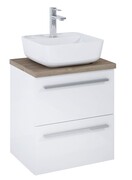 Roca Kwadro zestaw szafka z umywalką Unik z blatem 50x40x68 cm biały połysk A852450806