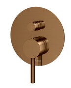 Kohlman Axel Brushed Copper podtynkowa bateria wannowo-prysznicowa z dwoma wyjściami miedź szczotkowana QW210ABC