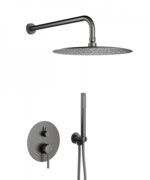 KFA MOZA GUN METAL GREY podtynkowy zestaw prysznicowy z baterią 3 funkcyjną grafit szczotkowany 5039-501-61