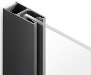 New Trendy Reflexa Black profil poszerzający do drzwi wnękowych oraz kabin prysznicowych 20 mm czarny PP-0034