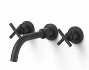 Tres MONTBLANC Bateria umywalkowa podtynkowa czarny mat 28330002NM