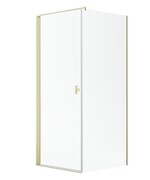 Radaway Nes 6 Kdj I Brushed Light Gold kabina 80x80cm lewa szczotkowane jasne złoto 10022080-98-01L/10039080-01-01