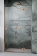 Radaway Essenza Brushed Copper Dwj drzwi wnękowe 120cm prawe szczotkowana miedź/szkło przejrzyste 1385016-93-01R