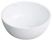 Omnires Shell M+ umywalka nablatowa Ø35 cm biały mat SHELL350UNBM