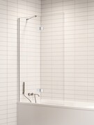 New Trendy Nesta parawan nawannowy ze wspornikiem kątowym 100x150 cm lewy szkło przejrzyste P-0227-WL