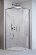 Radaway Idea 6 PDD Brushed Nickel kabina 100x90cm szczotkowany nikiel szkło przejrzyste 387139-01-01/387157-91-01