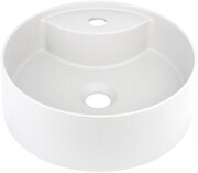 Deante SILIA Umywalka granitowa nablatowa z miejscem na baterię Ø36 alabaster CQS_AU4B