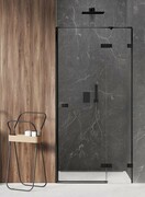 New Trendy Avexa Black drzwi wnękowe 110x200 cm przejrzyste prawa EXK-1553
