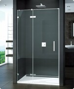 SanSwiss Pur PU13 Drzwi 1-częściowe wymiar specjalny profil chrom szkło Master Carre Lewe PU13GSM11030