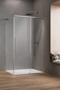 Radaway Idea 8 QL Brushed Nickel Kdj kabina 120x100cm prawa szczotkowany nikiel szkło przejrzyste 10550617-91-01R/10350553-01-01/10360100-01-01L