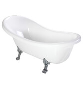 Omnires Atena Comfort M+ wanna 168x76cm wolnostojąca biały połysk ATENA168BP ___ RABAT W KOSZYKU! ___