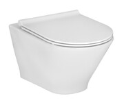Roca Gap Round miska WC wisząca Rimless biała SUPERGLAZE A3460NLS00