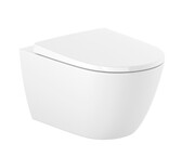 Roca Ona miska WC wisząca Rimless Compacto z deską wolnoopadającą biała A34H688000