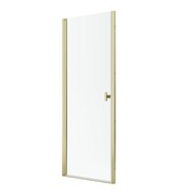 Radaway Nes Gold Dwj I Drzwi wnękowe 70 cm lewe złoty połysk szkło przejrzyste 10026070-09-01L