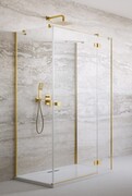 Radaway Essenza Gold Kdj+S kabina 100x90x100cm prawa złoty połysk szkło przejrzyste 1384052-01-01/1385020-09-01R/1384052-01-01