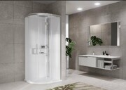 Novellini Glax 2 2.0 kabina z hydromasażem 100x100 srebrna G22R100T1-1BB