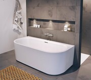 Riho Desire Back2wall wanna wolnostojąca z hydromasażem Sparkle Mood przyścienna Riho Fall napełnianie przez przelew 180x84cm B089013005