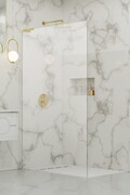 Radaway Modo 8 QL SL Gold II kabina Walk-in 115x200 lewa szkło przejrzyste 10318115-09-01L