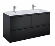 Elita Split szafka z umywalką 120x63x46cm czarny mat 168183/145875