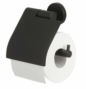 Tiger Boston uchwyt na papier toaletowy z klapką czarny 309130746