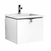 Oristo Siena szafka podumywalkowa wisząca 50x39x45 biały połysk OR45-SD1S-50-1