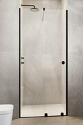 Radaway Furo Black DWJ RH drzwi prysznicowe 90cm lewe szkło przejrzyste 10107442-54-01LU/10110460-01-01