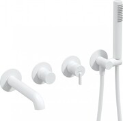 Deante SILIA Bateria wannowa 4-otworowa podtynkowa bianco BQS_A18P