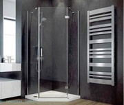 Besco Viva kabina pięciokątna prawa 90x90x195cm przejrzyste V5P-90-195-C