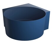 Omnires Ovo M+ wanna wolnostojąca narożna okrągła 120x120 cm midnight blue mat OVO120WNMB