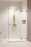 Radaway Essenza Pro 8 Brushed Gold Kdj kabina 100x110cm prawa szczotkowane złoto/szkło przejrzyste 10480612-01-01R/10520345-99-01R/10540110-01-01