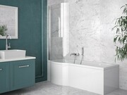 Besco Inspiro 160x70cm Wanna asymetryczna z parawanem lewa #WAI-160-PLE