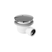 Excellent Vert syfon do brodzika biały 90 mm z pokrywą chrom INEX.2116.90.WHCR