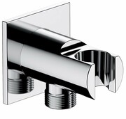 Omnires przyłącze kątowe mosiężne z uchwytem na słuchawkę chrom 8873C/KCR ___ RABAT W KOSZYKU! ___