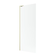 Radaway Modo SL II Brushed Light Gold kabina Walk-in 90x200 lewa szczotkowane jasne złoto szkło przejrzyste 10319094-98-01L