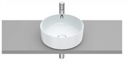 Roca FINECERAMIC umywalka nablatowa cienkościenna Round 37x37 perłowa A327523630