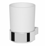 Oltens Vernal szklanka z uchwytem biała ceramika/chrom 86102000