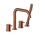 KFA MOZA ROSE GOLD bateria wannowa 4-otworowa miedź szczotkowana 5035-210-34