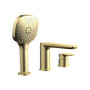 Excellent Clever 2.0 bateria wannowa 3-otworowa, złoto szczotkowane AREX.4134GB