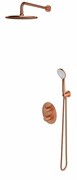 Omnires Y System prysznicowy podtynkowy termostatyczny miedź szczotkowana SYSYT05CPB